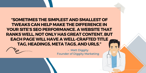 the simplest and smallest of tweaks can help make the difference in your site’s SEO performance