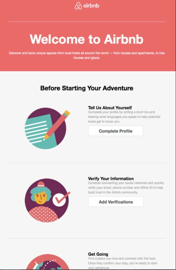 airbnb newsletter for new subscribers