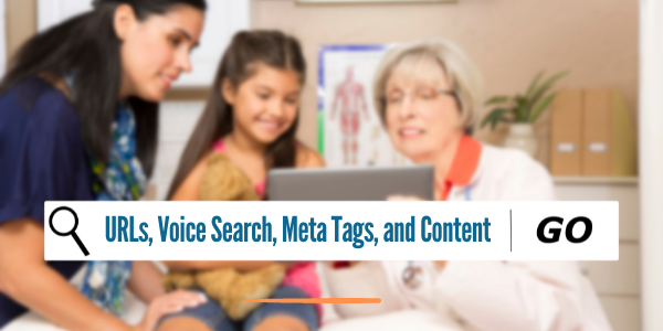 URL, voice search, meta tags, and content for SEO