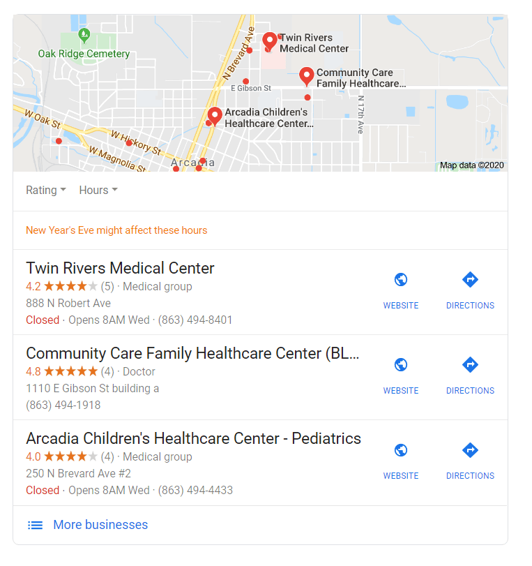 Google local 3-pack