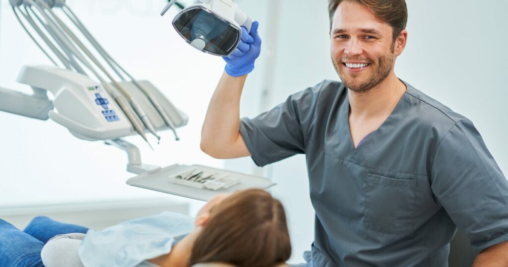 dentist and patient